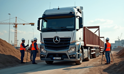 Camion de 3 5 tonnes sur un chantier en activité